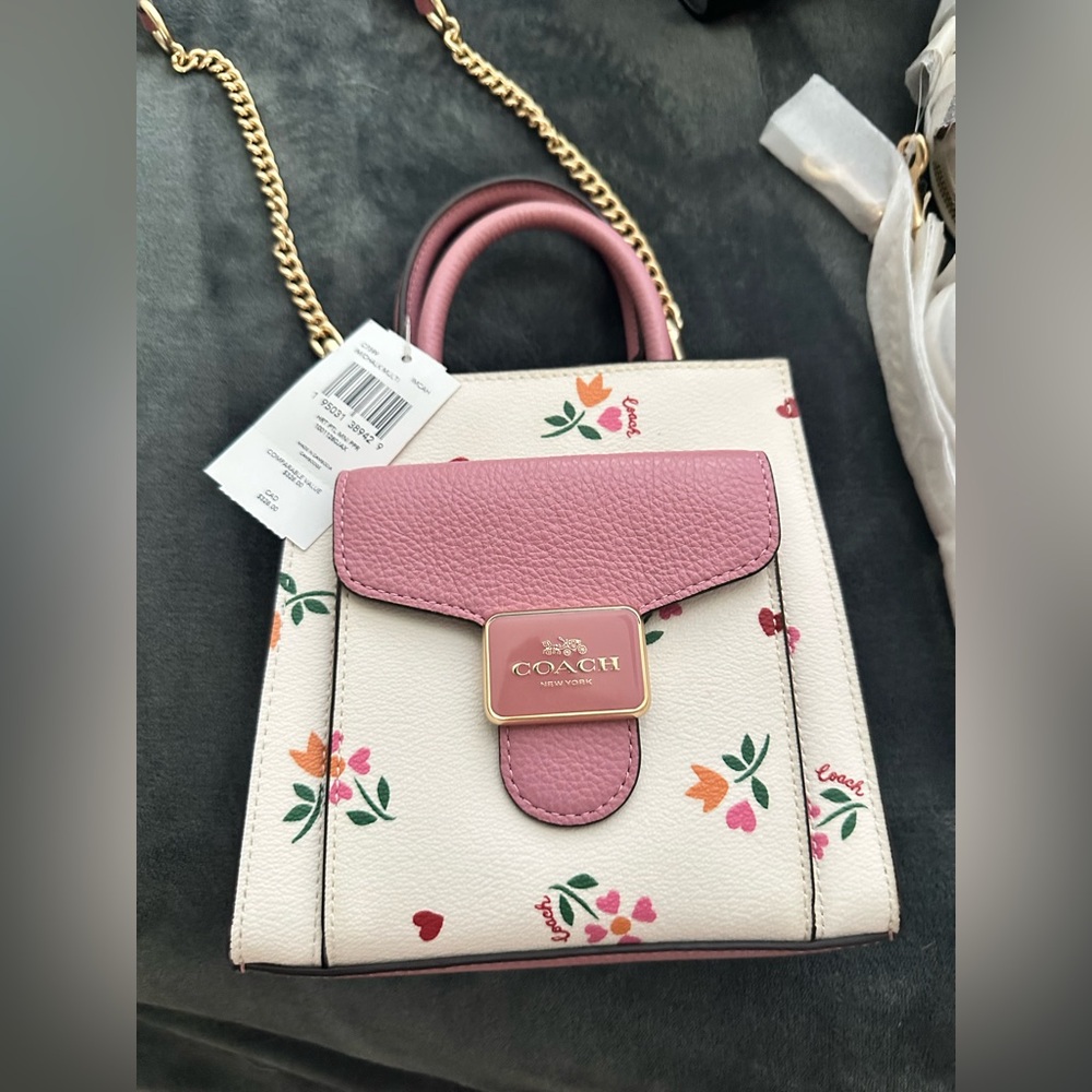 Coach Mini Pepper Valentine’s Edition Bag w/ crossbody chain